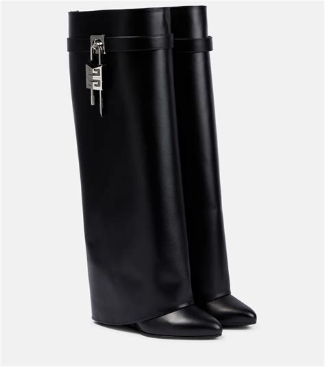 givenchy black studded buckle boots|givenchy shark boots sale.